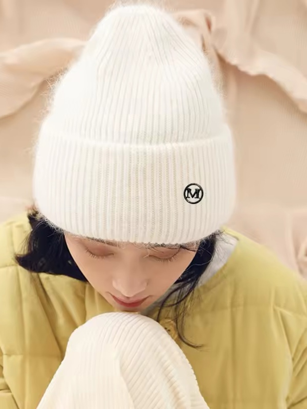 Fluffy Angora Hat Warm Winter hat beanie for women